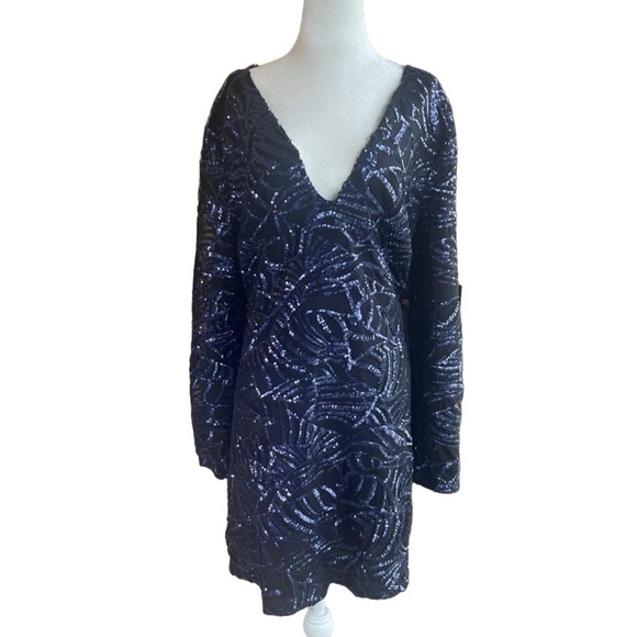 Fashion Nova Star Is Born Sequin Dress - Navy 3X - Picture 5 of 16